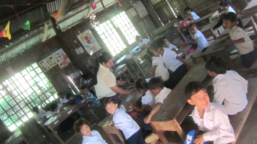 Interior of Soeur Village School, 2011.